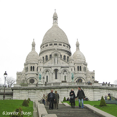View of Sacre Coeur in Paris